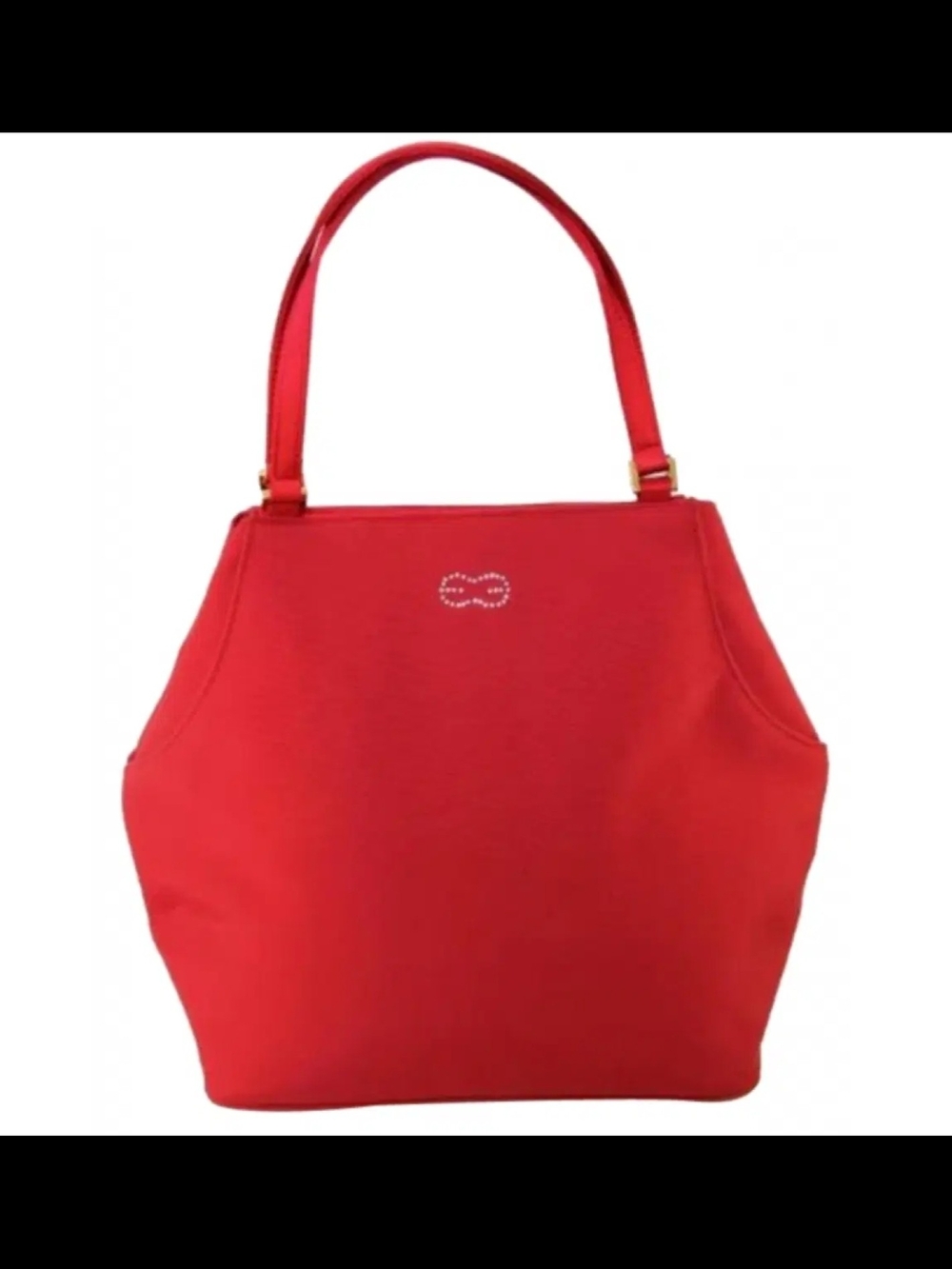 ✨ AUTHENTIC ESCADA BEAUTE CRIMSON RED CANVAS TOTE ✨